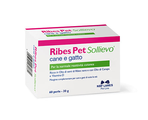 NBF Lanes Ribes Pet Sollievo 60 Perle Mangime Complementare Cani/Gatti NBF Lanes Ribes Pet Sollievo 60 Perle Mangime Complementare Cani/Gatti